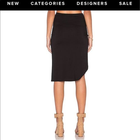 NWT Rachel Pally Effie Black skirt with side high slit size XS - Picture 4 of 9